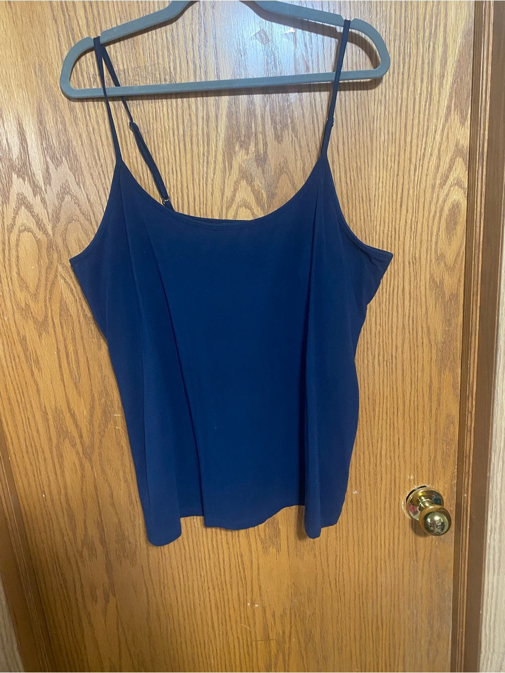 Navy Spaghetti Strap Camisole Top built in bra